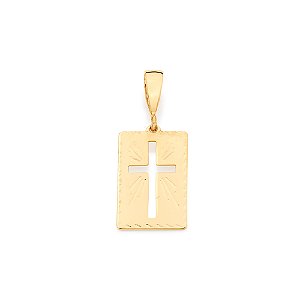 Pingente Rommanel Cruz Ouro 18K