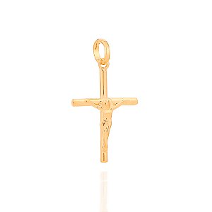 Pingente Rommanel Cruz com Cristo Ouro 18K