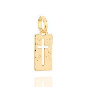 Pingente Rommanel Cruz Ouro 18K