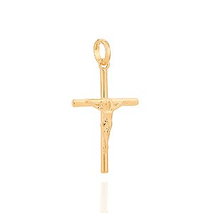 Pingente Rommanel Cruz com Cristo Ouro 18K