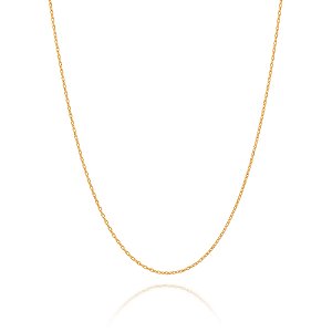 Gargantilha Rommanel Fio Cadeado Ouro 18K