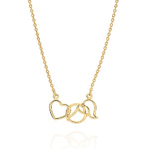 Gargantilha Rommanel Amor Conectado Ouro 18K