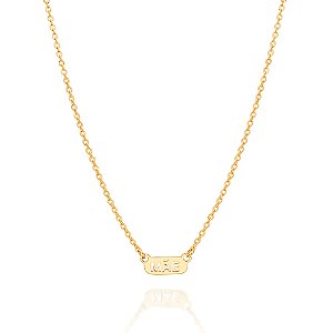 Gargantilha Rommanel Mãe Ouro 18K
