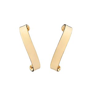 Brinco Ear Hook Liso Torcido Rommanel Ana Castela 527723
