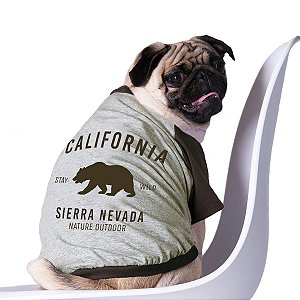 Camiseta california para cães e gatos - Sierra Nevada California