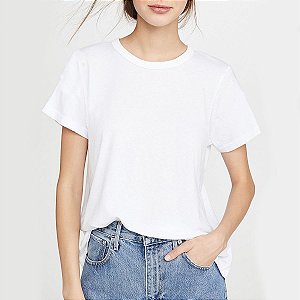 Camiseta branca de algodão | Kit Tie Dye