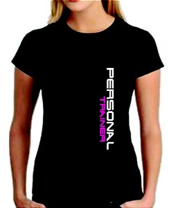 Camiseta baby look feminina Personal Trainer