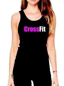 Camiseta regata feminina Crossfit elite fitness - malha fria pv!