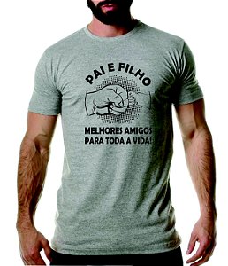 Camiseta Pai e Filho melhores amigos