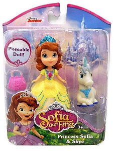 Disney - Mini boneca Sofia e Skye - Princesa sofia