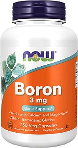 Boron 3mg (250 cápsulas) - Now Foods