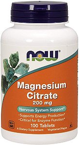 Magnesium Citrate (100 tabletes) - Now Foods