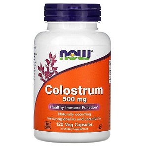 Colostrum 500mg (120 cápsulas) - Now Foods