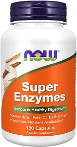 Super Enzymes (180 cápsulas) - Now Foods