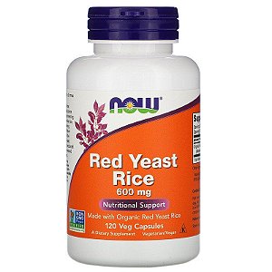 Red Yeast Rice 600Mg (120 Veg Capsules) Now Foods