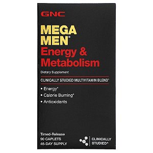 Mega Men Energy e Metabolism 90caps Multivitamínico GNC