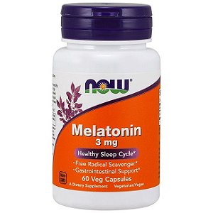 Melatonina 3mg (60 caps) - Now Foods
