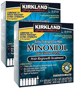 Minoxidil Cabelo (360ml) - Kirkland - 6 Meses
