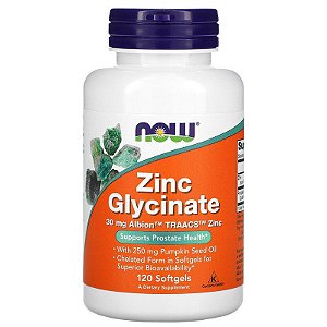 Zinc Glycinate (120 Softgels) - Now Foods