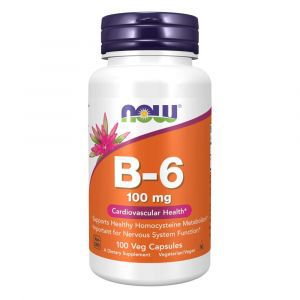 Vitamina B6 Piridoxina 100mg 100vcp. Now Foods
