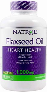 Natrol Omega-3 Flax Seed Oil - 1000 Mg - 90 Softgels
