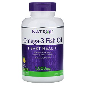 Natrol Omega-3 peixe Óleo de limão - 1000 mg - 150 Softgels