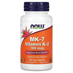 MK-7 Vitamin K-2 (120 cápsulas) - Now Foods