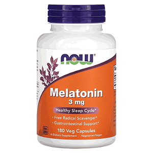 Melatonina 3mg (180 caps) - Now Foods