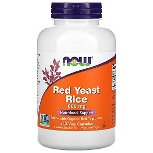 Red Yeast 600 mg 240 Cáps - NOW Foods