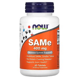 SAMe 400 mg 60 Tablets - Now Foods