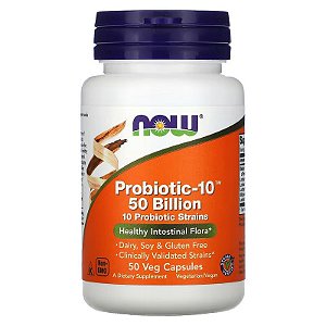 10 Probiotic 50 Billion 50 Caps - Now Foods