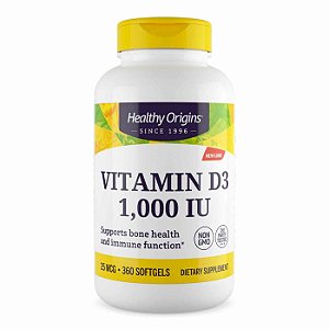Healthy Origins Vitamin D3 - 1000 Iu - 360 Softgels
