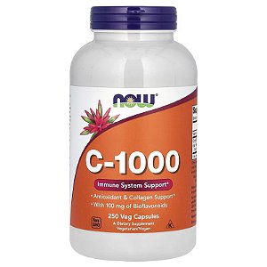 Vitamina C-1000 (250 cápsulas) - Now Foods