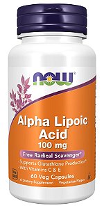 Alpha Lipoic Acid 100 mg (60 capsulas) - Now Foods