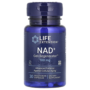 Life Extension, NAD+ Cell Regenerator 100 mg 30 Cápsulas Vegetarianas