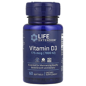 Vitamina D3 7000 IU (60 softgels) - Life Extension