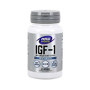 IGF-1- Extrato de Veludo de Chifre de Veado - Now Foods 30 pastilhas