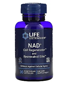 Optimized NAD + Cell Regenerator com Resveratrol (30 Cápsulas) – Life Extension