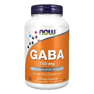 Gaba 750 mg - Now Foods - 200 cápsulas