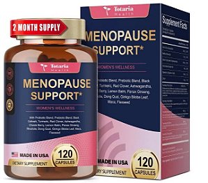 Suplementos para Menopausa 40 em 1, Com probióticos, DIM, Vitex, Dong Quai, Trevo vermelho e Vitaminas, 120 Cápsulas, To