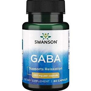 Gaba, 250mg, (Por Capsula) 60 cápsulas, Swanson