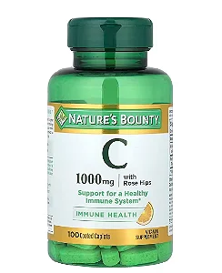 Vitamina C 1000mg com Rosa Mosqueta, 100 Cápsulas, Nature's Bounty