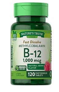 Vitamina B12, 1000mcg, 120 comprimidos Sublingual, Nature's Truth