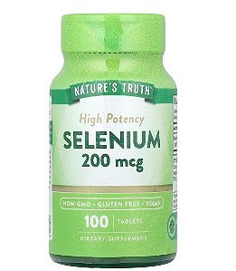 Selênio Alta Potência 200mcg, 100 Comprimidos, Nature's Truth