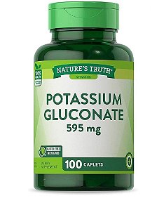 Gluconato de Potássio, 595mg, 100 cápsulas, Nature's Truth