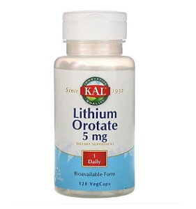 Lithium Orotate, 5mg, 120 Cápsulas, Kal