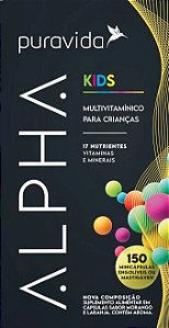 Multivitamínico Alpha Kids,150 Mini Cápsulas, PuraVida