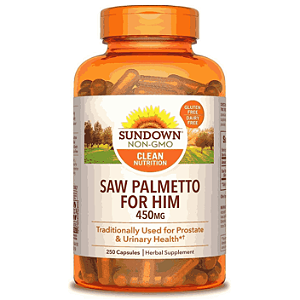 Saw Palmetto For Him, 450mg, 250 Cápsulas, Sundown