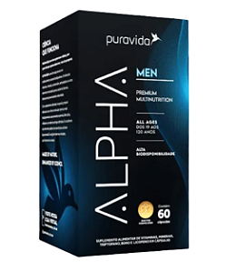 Multivitamínico Alpha Men, 60 Cápsulas, PuraVida