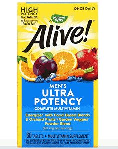 Multivitamínico Alive, ultra potência para Homens, Natures Way